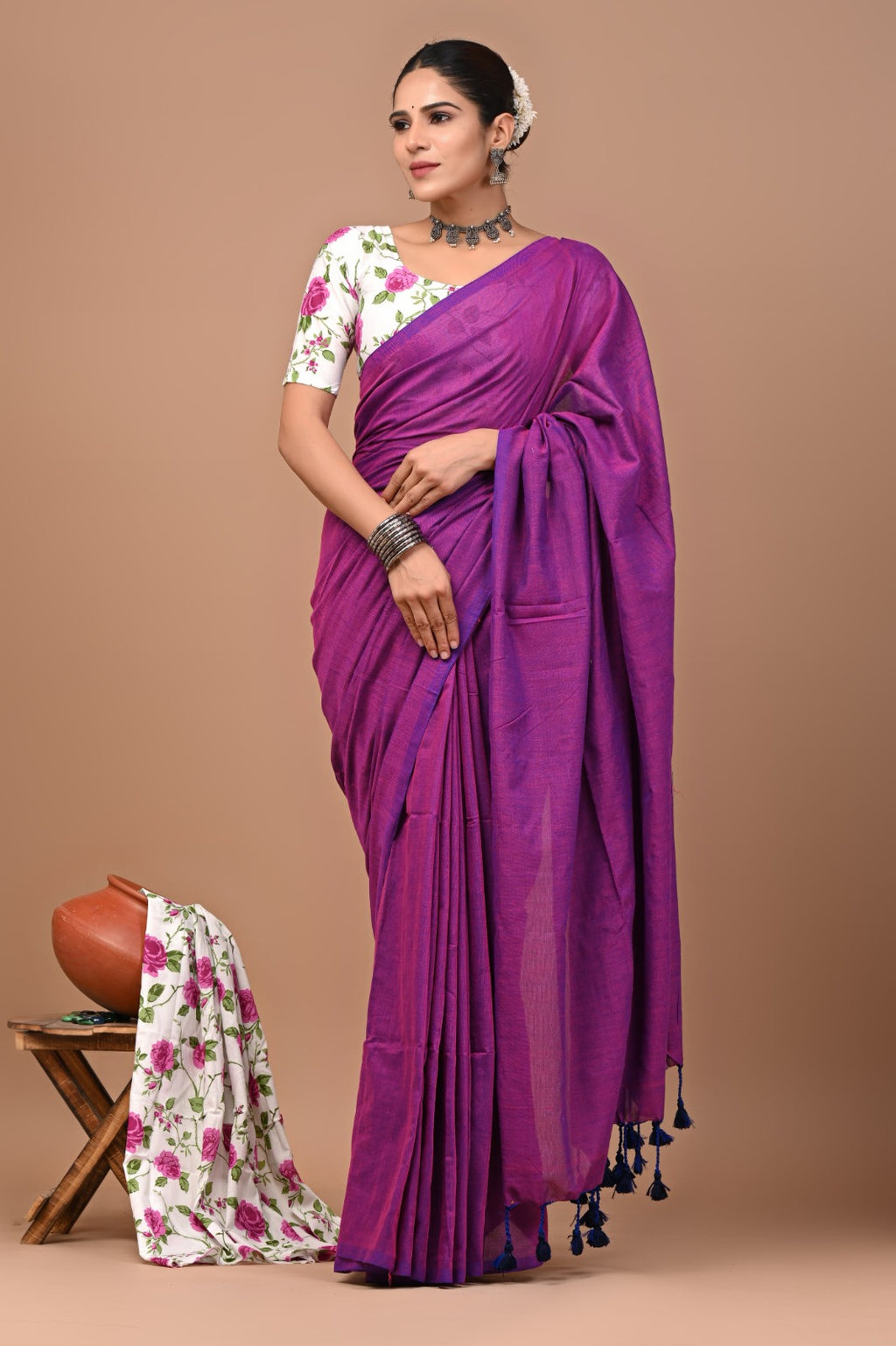 Pure Cotton Khadi Saree_RFT