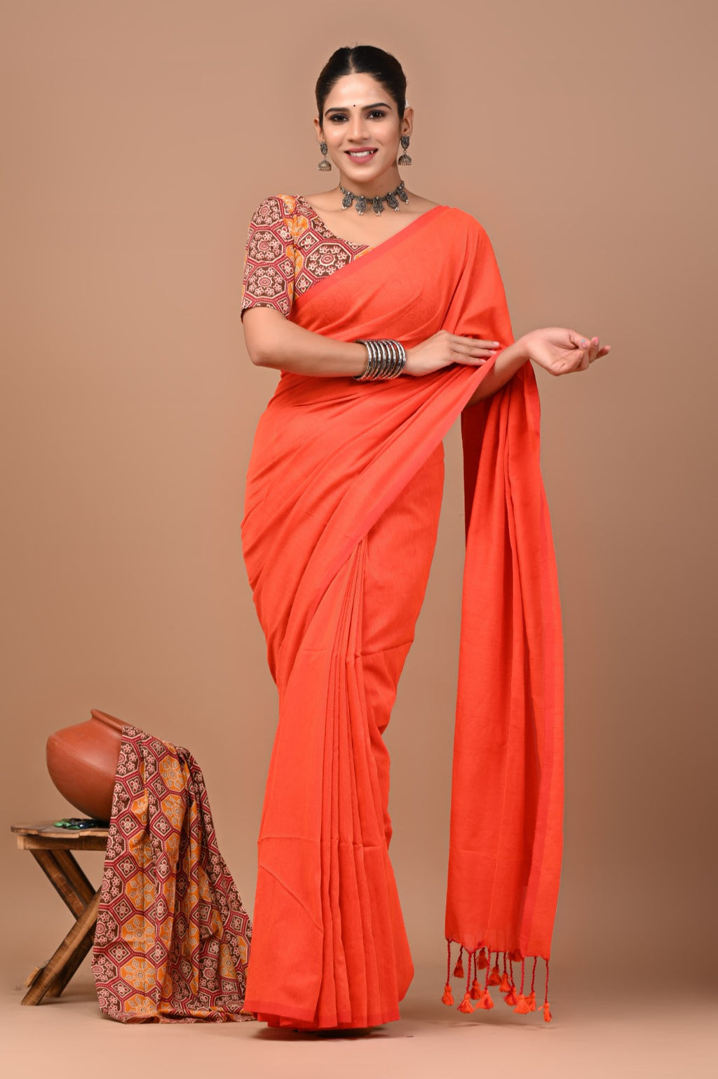 Pure Cotton Khadi Saree_RFT