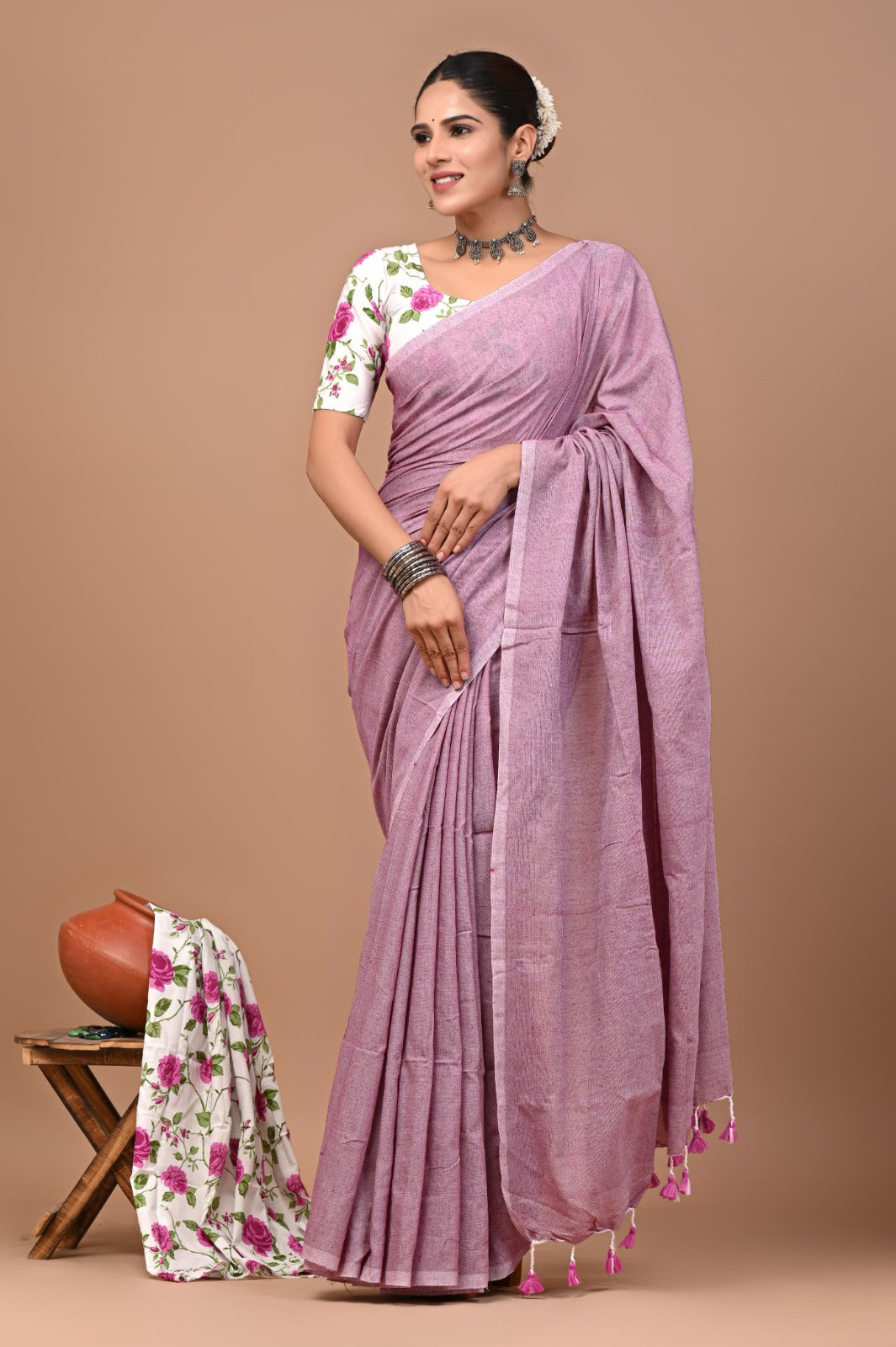 Pure Cotton Khadi Saree_RFT
