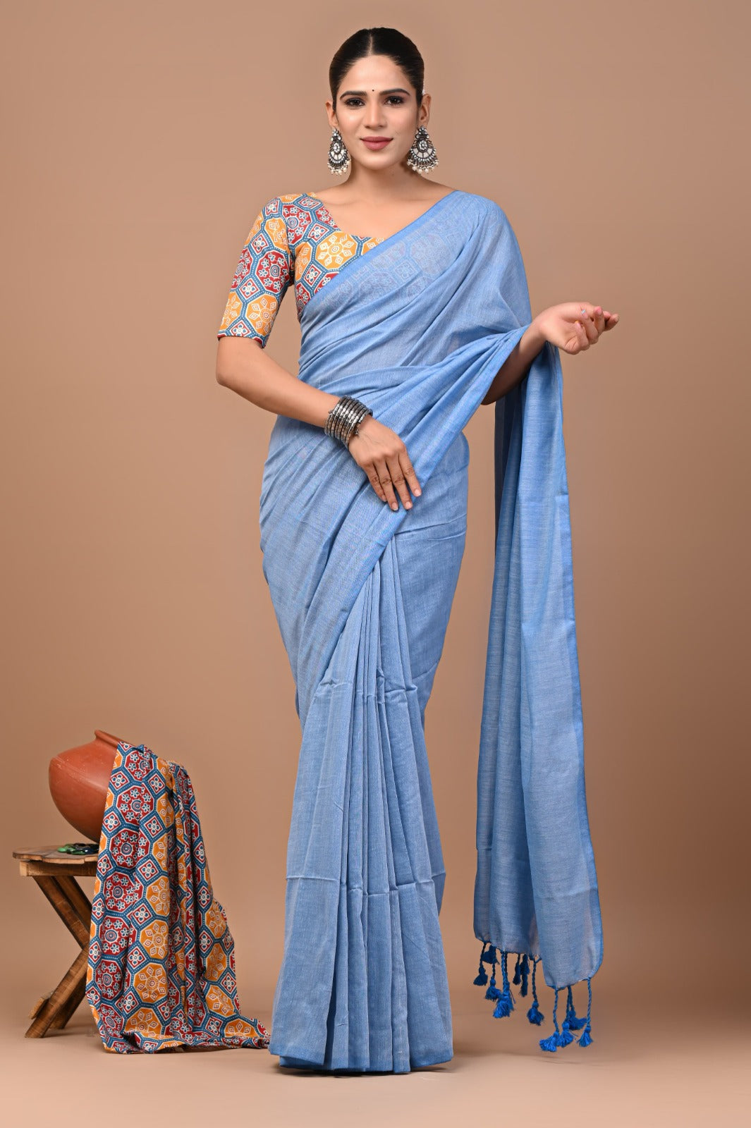 Pure Cotton Khadi Saree_RFT