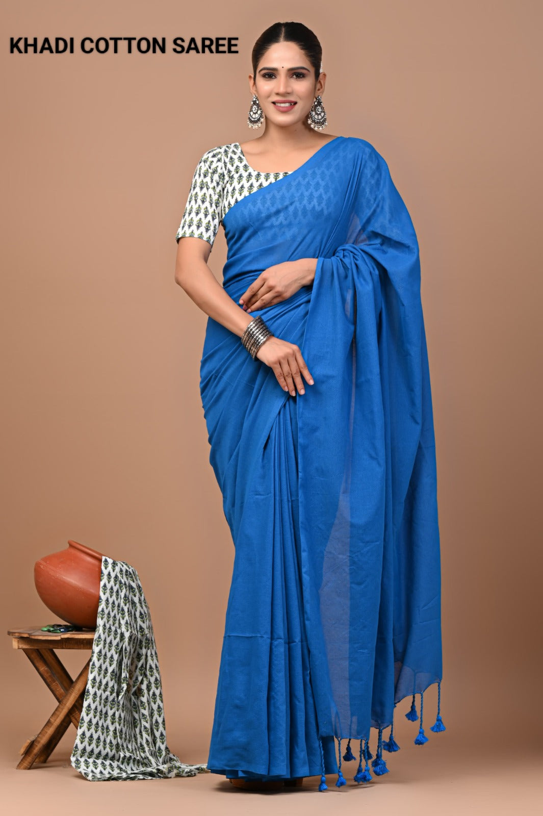 Pure Cotton Khadi Saree_RFT