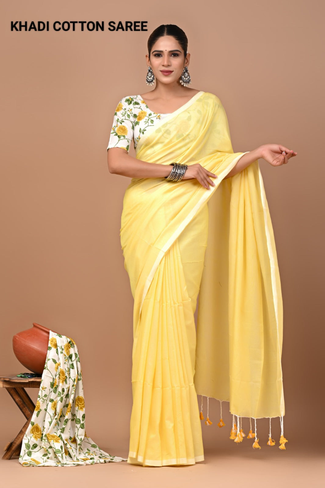 Pure Cotton Khadi Saree_RFT