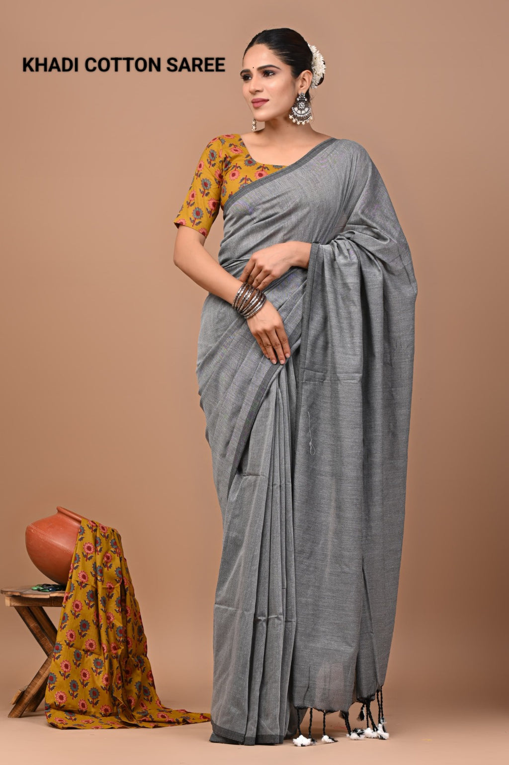 Pure Cotton Khadi Saree_RFT