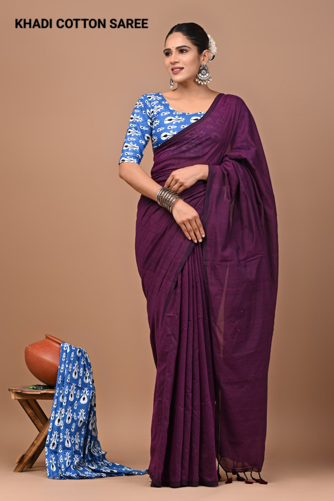 Pure Cotton Khadi Saree_RFT