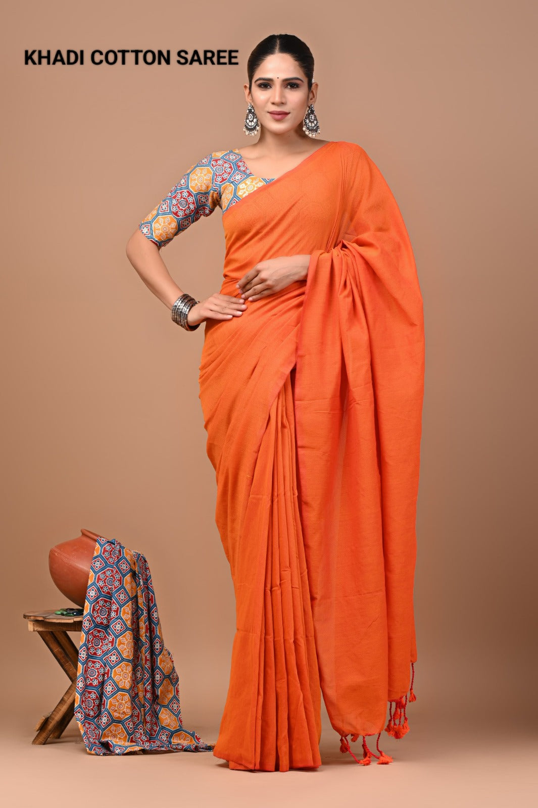 Pure Cotton Khadi Saree_RFT