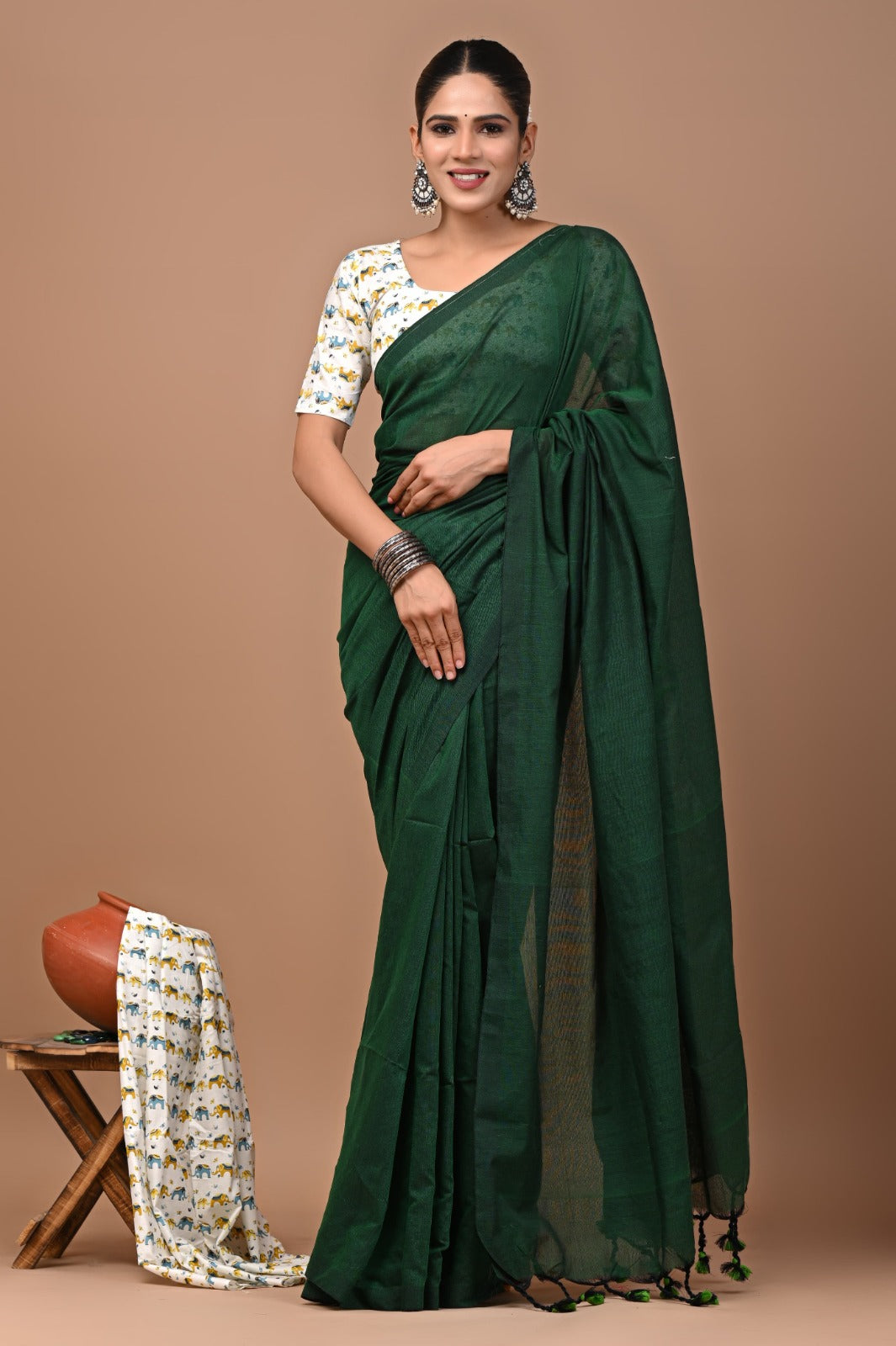 Pure Cotton Khadi Saree_RFT