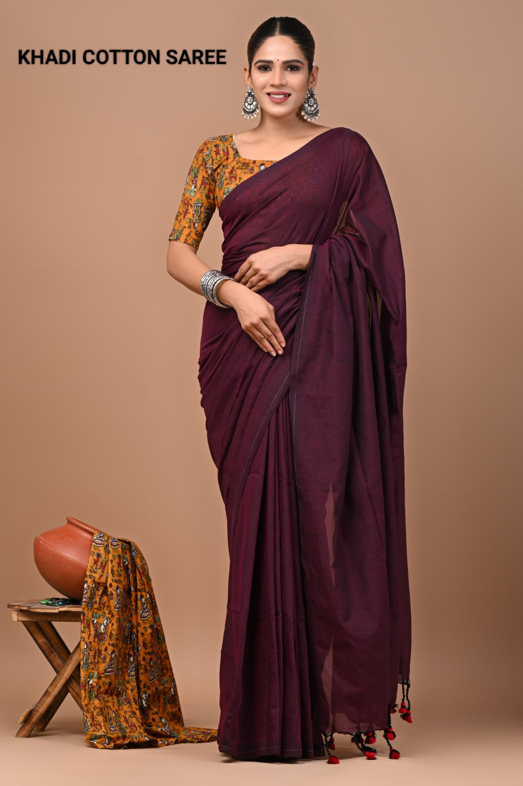 Pure Cotton Khadi Saree_RFT