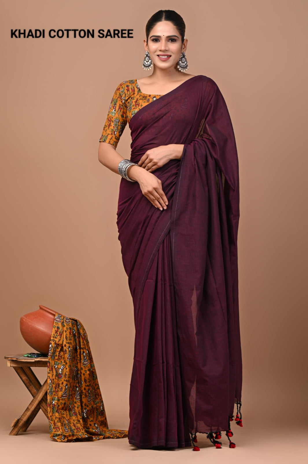 Pure Cotton Khadi Saree_RFT