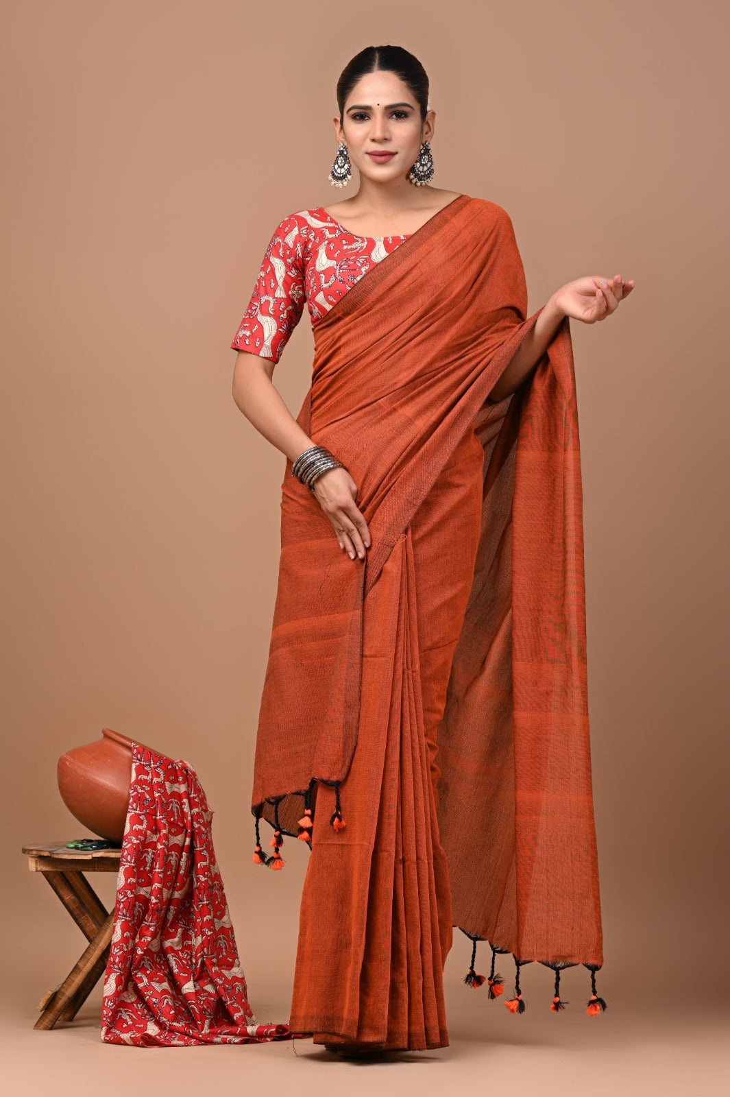 Pure Cotton Khadi Saree_RFT