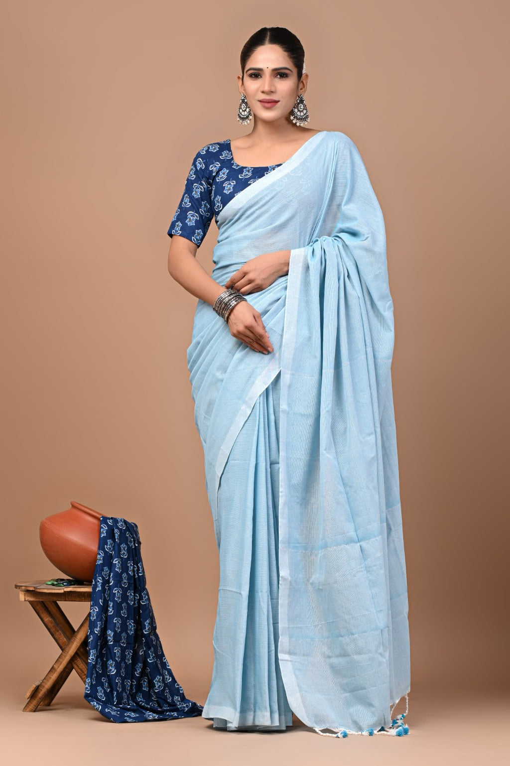 Pure Cotton Khadi Saree_RFT