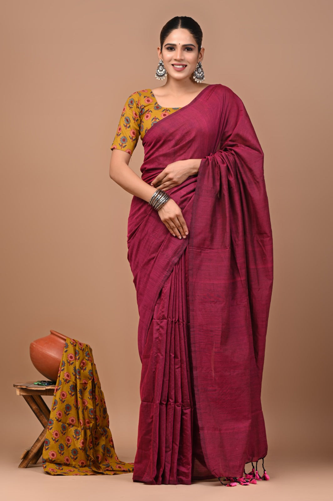 Pure Cotton Khadi Saree_RFT