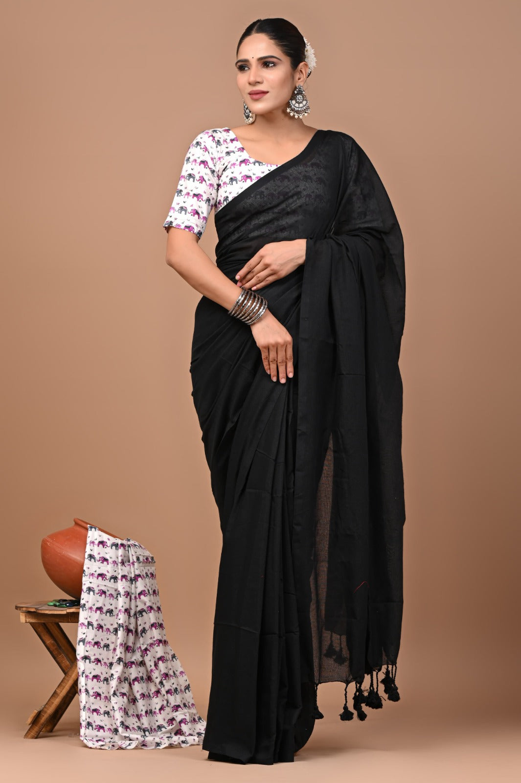 Pure Cotton Khadi Saree_RFT