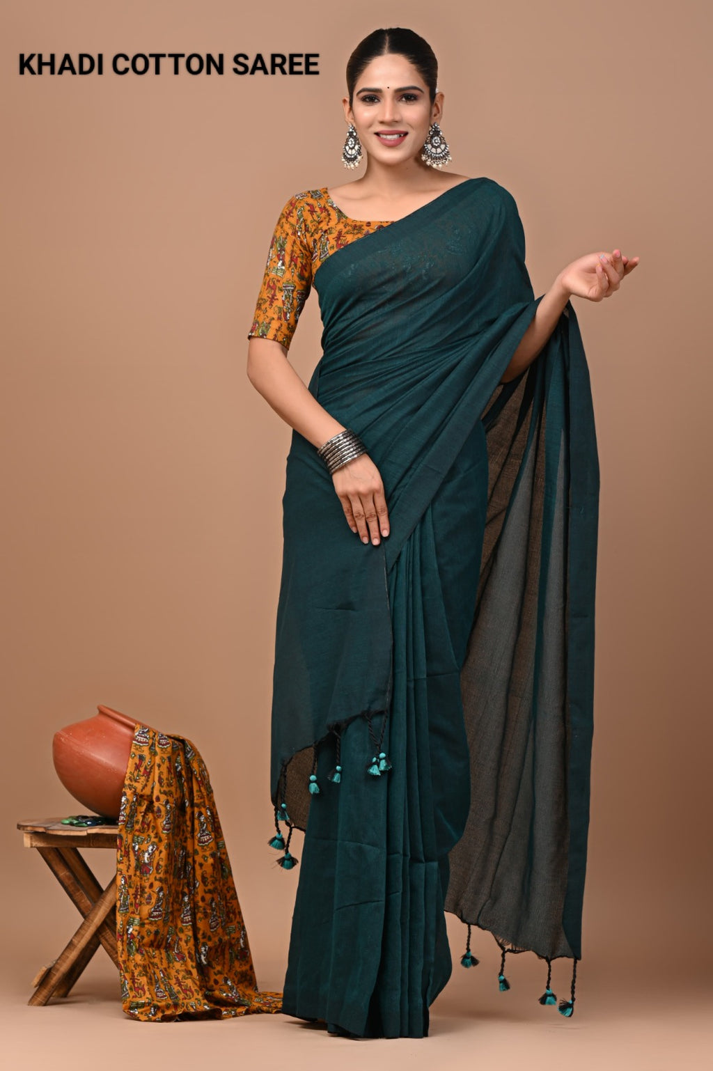 Pure Cotton Khadi Saree_RFT