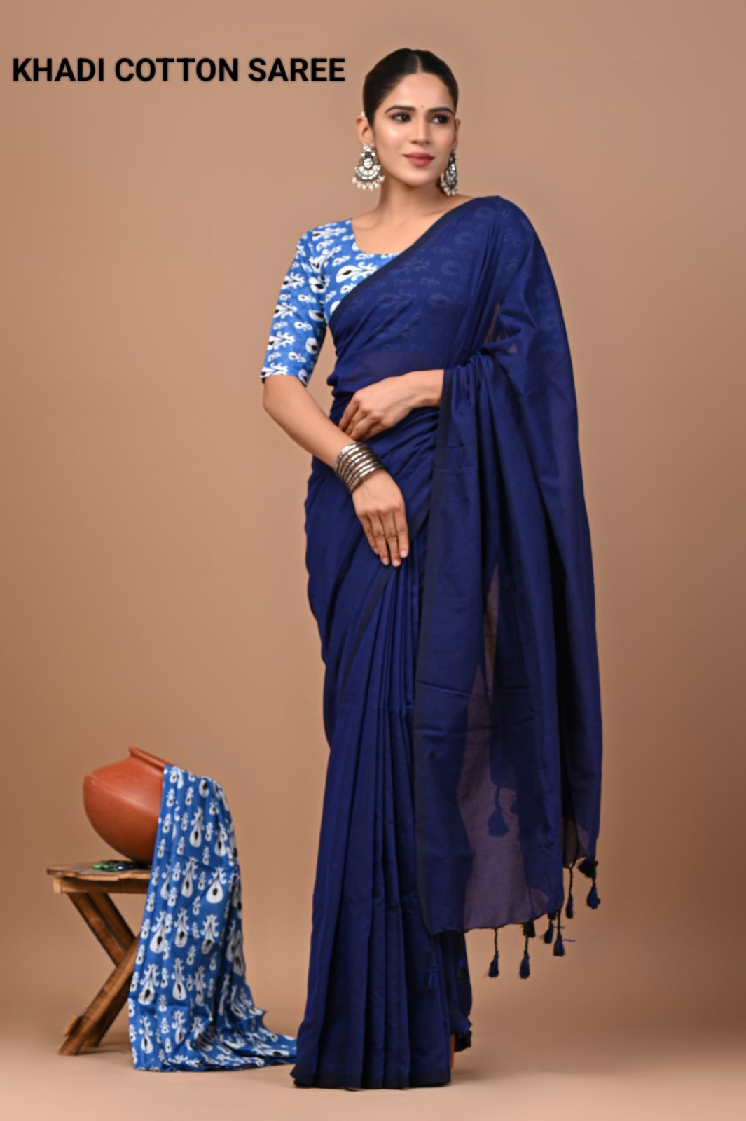 Pure Cotton Khadi Saree_RFT
