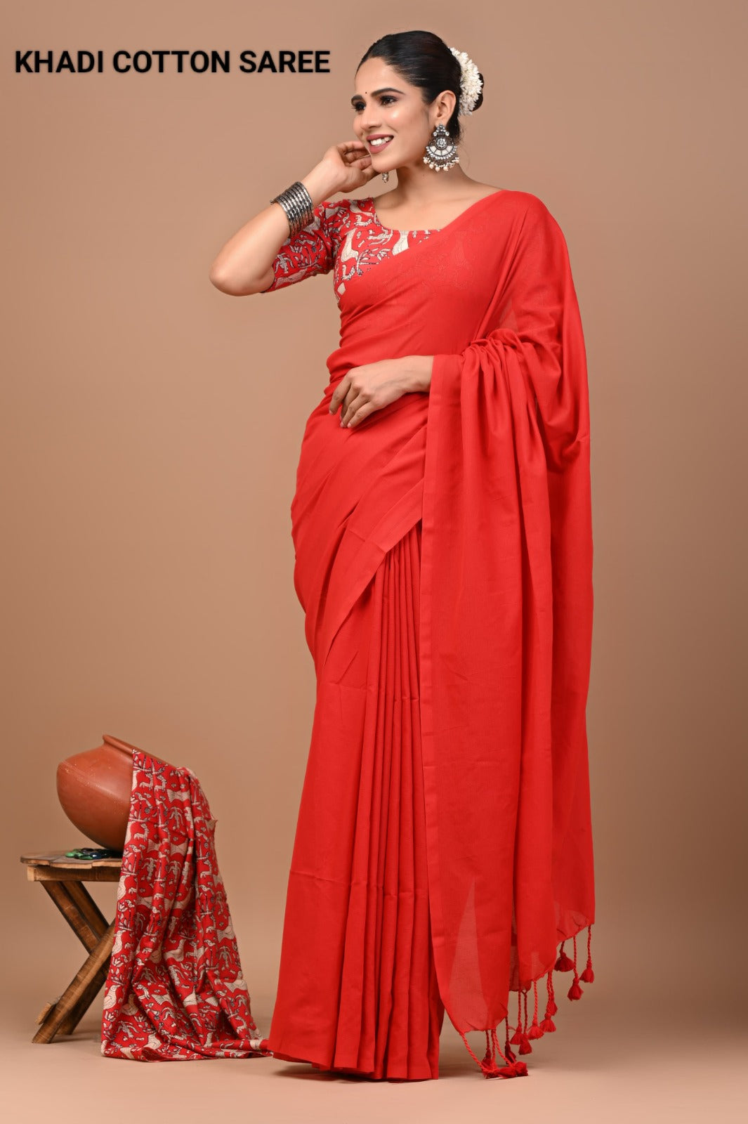 Pure Cotton Khadi Saree_RFT