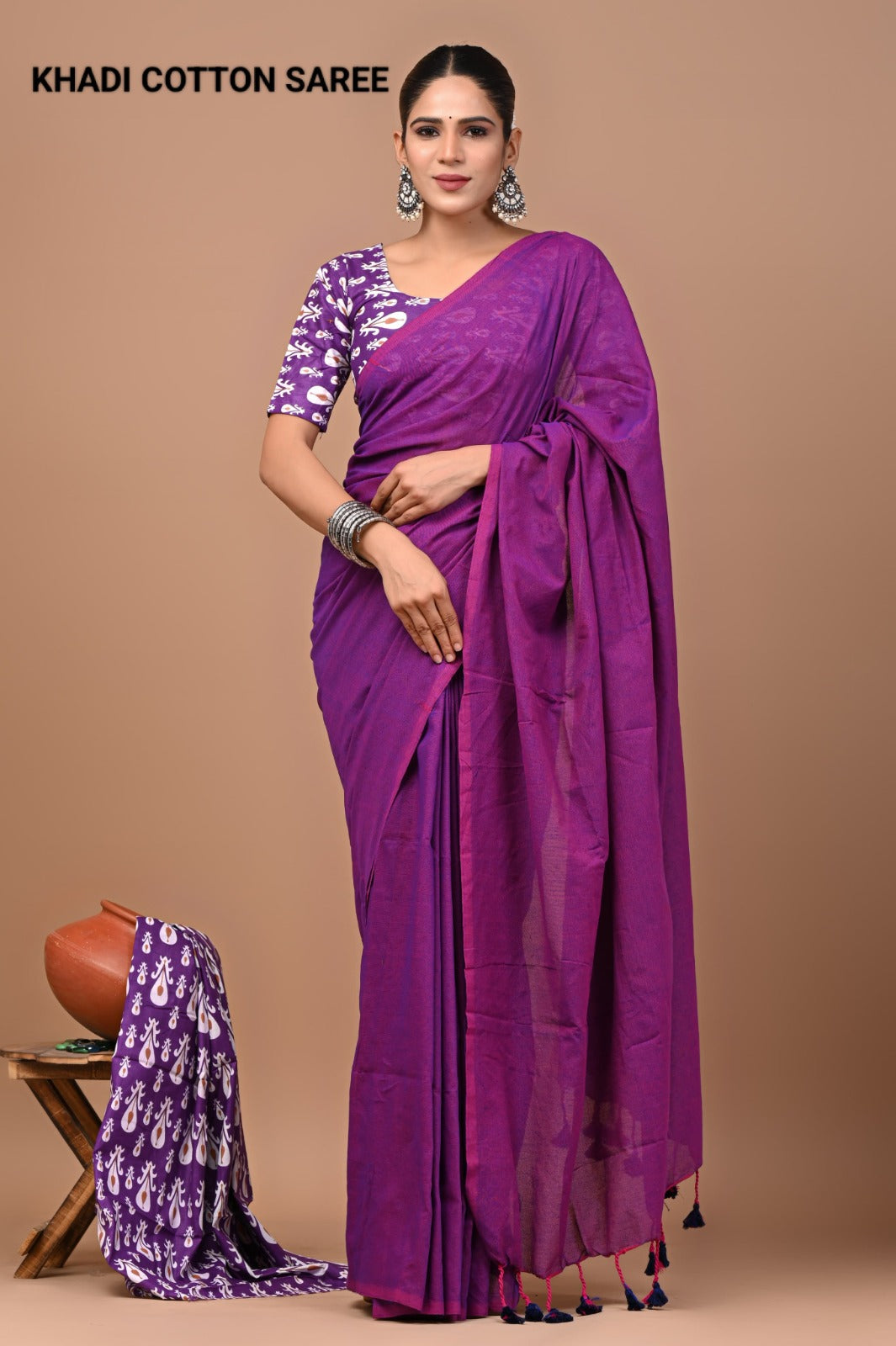 Pure Cotton Khadi Saree_RFT