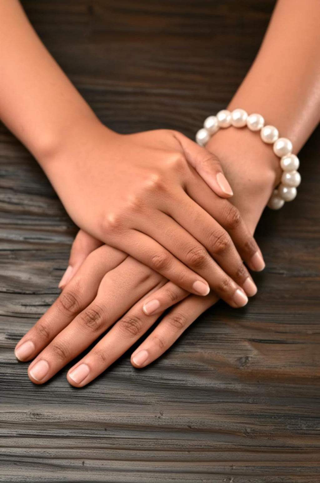 White pearl beads & Bracelet