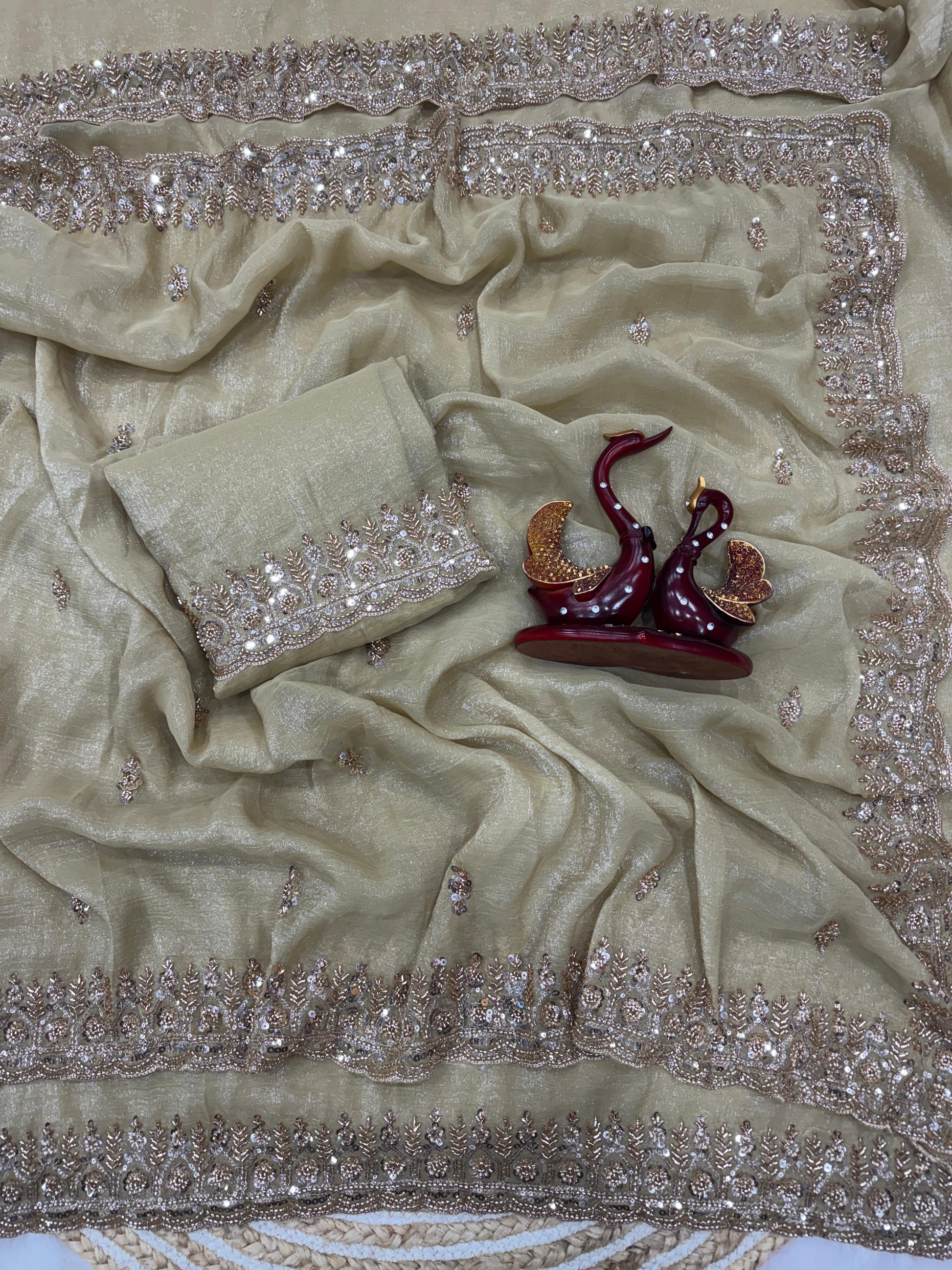 Crunchy silk saree