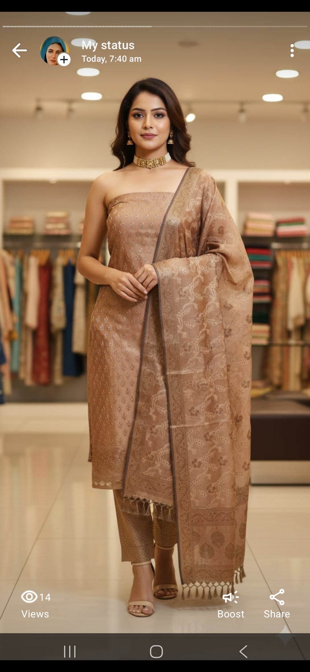 Banarsi chanderi silk