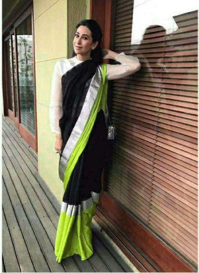 Linen saree
